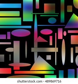 abstract background with geometric shapes of different colors