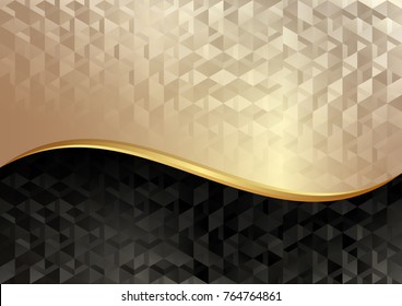 abstract background with geometric shapes divided into two