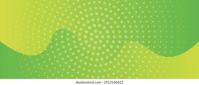Abstract background with geometric shapes. Dynamic abstract composition Vector illustration. Design element for web banners, posters, green and yellow