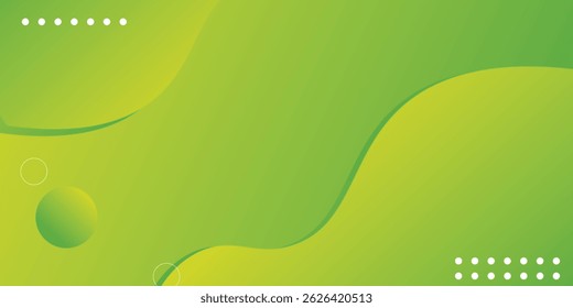 Abstract background with geometric shapes. Dynamic abstract composition Vector illustration. Design element for web banners, posters, green and yellow