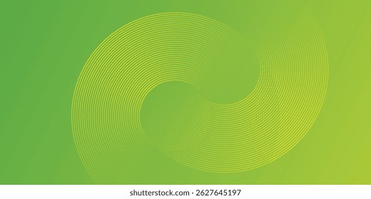Fondo Abstractas con Formas geométricas. Ilustración vectorial de composición abstracta dinámica. Elemento de diseño para Anuncios de Web, carteles, verde y amarillo