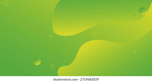 Fondo Abstractas con Formas geométricas. Ilustración vectorial de composición abstracta dinámica. carteles, verde y amarillo 10 eps