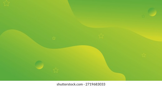 Fondo Abstractas con Formas geométricas. Ilustración vectorial de composición abstracta dinámica. carteles, verde y amarillo 10 eps