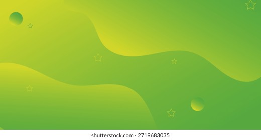 Fondo Abstractas con Formas geométricas. Ilustración vectorial de composición abstracta dinámica. Elemento de diseño para Anuncios de Web, carteles, verde y amarillo