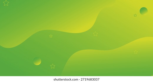 Fondo Abstractas con Formas geométricas. Ilustración vectorial de composición abstracta dinámica. carteles, verde y amarillo 10 eps