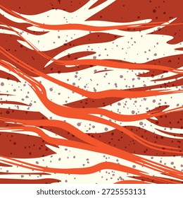 Abstrakter Hintergrund mit geometrischen Formen. Dynamischer Effekt bunte Linie. Design für Poster, Banner, Karte. Modernes Papiermuster. Kopiert Speicherplatz.