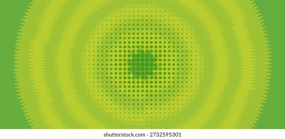 Abstrakter Hintergrund mit geometrischen Formen. Dynamische abstrakte Komposition Vektorgrafik. Gestaltungselement für Webbanner, Poster, grün und gelb