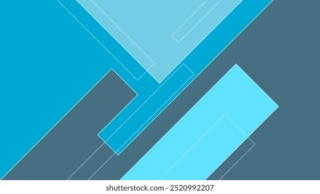 ABSTRACT BACKGROUND  WITH GEOMETRIC SHAPES FLAT PASTEL BLUE COLOR DESIGN VECTOR TEMPLATE FOR WALLPAPER, COVER DESIGN
