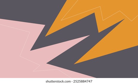 ABSTRACT BACKGROUND  WITH GEOMETRIC SHAPES FLAT PASTEL COLOR DESIGN VECTOR TEMPLATE FOR WALLPAPER, COVER DESIGN