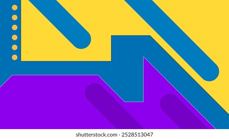 ABSTRACT BACKGROUND WITH GEOMETRIC SHAPES FLAT COLOR DESIGN VECTOR TEMPLATE FOR WALLPAPER, COVER DESIGN