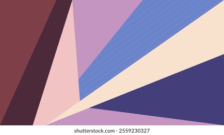 ABSTRACT BACKGROUND  WITH GEOMETRIC SHAPES FLAT PASTEL COLOR DESIGN VECTOR TEMPLATE FOR WALLPAPER, COVER DESIGN