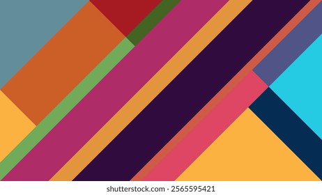 ABSTRACT BACKGROUND  WITH GEOMETRIC SHAPES FLAT COLOR DESIGN VECTOR TEMPLATE FOR WALLPAPER, COVER DESIGN