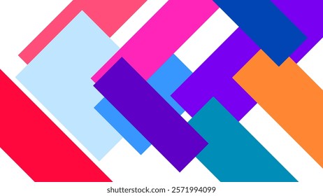 ABSTRACT BACKGROUND  WITH GEOMETRIC SHAPES FLAT COLOR DESIGN VECTOR TEMPLATE FOR WALLPAPER, COVER DESIGN