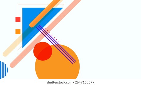 FONDO ABSTRACTAS CON FORMAS GEOMÉTRICAS VECTOR DE DISEÑO COLORIDO PLANO 
