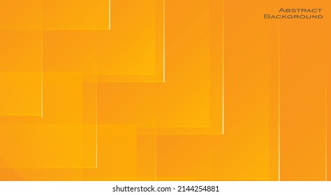 Abstract background with geometric shapes and frame on yellow color