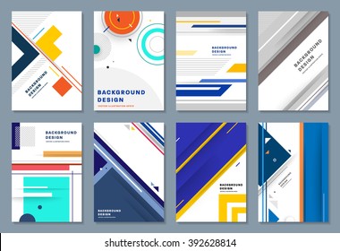 Abstract Background. Geometric Shapes and Frames for Presentation, Annual Reports, Flyers, Brochures, Leaflets, Posters, Business Cards and Document Cover Pages Design. A4 Title Sheet Template.