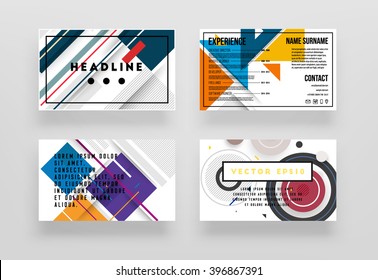 Abstract Background. Geometric Shapes and Frames for Presentation, Annual Reports, Flyers, Brochures, Leaflets, Posters, Business Cards and Document Cover Pages Design. A4 Title Sheet Template.