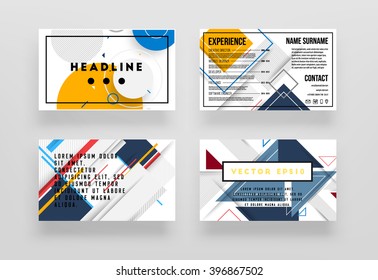 Abstract Background. Geometric Shapes and Frames for Presentation, Annual Reports, Flyers, Brochures, Leaflets, Posters, Business Cards and Document Cover Pages Design. A4 Title Sheet Template.