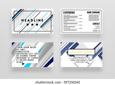 Abstract Background. Geometric Shapes and Frames for Presentation, Annual Reports, Flyers, Brochures, Leaflets, Posters, Business Cards and Document Cover Pages Design. A4 Title Sheet Template.
