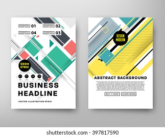 Abstract Background. Geometric Shapes and Frames for Presentation, Annual Reports, Flyers, Brochures, Leaflets, Posters, Business Cards and Document Cover Pages Design. A4 Title Sheet Template.