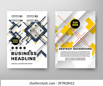 Abstract Background. Geometric Shapes and Frames for Presentation, Annual Reports, Flyers, Brochures, Leaflets, Posters, Business Cards and Document Cover Pages Design. A4 Title Sheet Template.