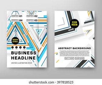 Abstract Background. Geometric Shapes and Frames for Presentation, Annual Reports, Flyers, Brochures, Leaflets, Posters, Business Cards and Document Cover Pages Design. A4 Title Sheet Template.