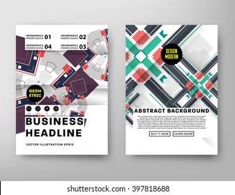 Abstract Background. Geometric Shapes and Frames for Presentation, Annual Reports, Flyers, Brochures, Leaflets, Posters, Business Cards and Document Cover Pages Design. A4 Title Sheet Template.