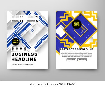 Abstract Background. Geometric Shapes and Frames for Presentation, Annual Reports, Flyers, Brochures, Leaflets, Posters, Business Cards and Document Cover Pages Design. A4 Title Sheet Template.