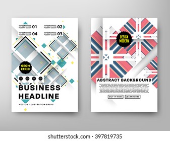 Abstract Background. Geometric Shapes and Frames for Presentation, Annual Reports, Flyers, Brochures, Leaflets, Posters, Business Cards and Document Cover Pages Design. A4 Title Sheet Template.