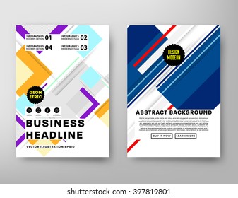 Abstract Background. Geometric Shapes and Frames for Presentation, Annual Reports, Flyers, Brochures, Leaflets, Posters, Business Cards and Document Cover Pages Design. A4 Title Sheet Template.