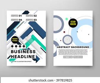 Abstract Background. Geometric Shapes and Frames for Presentation, Annual Reports, Flyers, Brochures, Leaflets, Posters, Business Cards and Document Cover Pages Design. A4 Title Sheet Template.