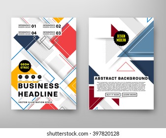 Abstract Background. Geometric Shapes and Frames for Presentation, Annual Reports, Flyers, Brochures, Leaflets, Posters, Business Cards and Document Cover Pages Design. A4 Title Sheet Template.