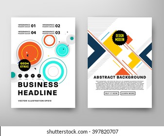Abstract Background. Geometric Shapes and Frames for Presentation, Annual Reports, Flyers, Brochures, Leaflets, Posters, Business Cards and Document Cover Pages Design. A4 Title Sheet Template.