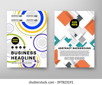 Abstract Background. Geometric Shapes and Frames for Presentation, Annual Reports, Flyers, Brochures, Leaflets, Posters, Business Cards and Document Cover Pages Design. A4 Title Sheet Template.