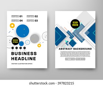 Abstract Background. Geometric Shapes and Frames for Presentation, Annual Reports, Flyers, Brochures, Leaflets, Posters, Business Cards and Document Cover Pages Design. A4 Title Sheet Template.