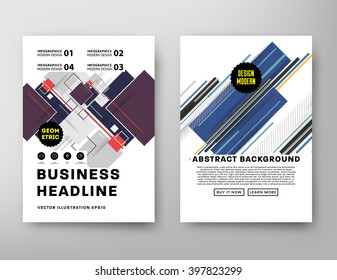 Abstract Background. Geometric Shapes and Frames for Presentation, Annual Reports, Flyers, Brochures, Leaflets, Posters, Business Cards and Document Cover Pages Design. A4 Title Sheet Template.