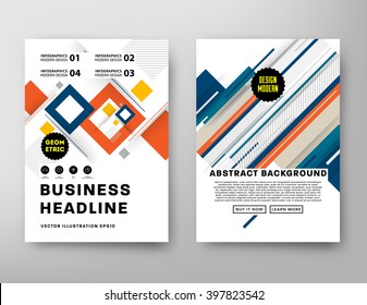 Abstract Background. Geometric Shapes and Frames for Presentation, Annual Reports, Flyers, Brochures, Leaflets, Posters, Business Cards and Document Cover Pages Design. A4 Title Sheet Template.
