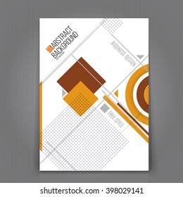 Abstract Background. Geometric Shapes and Frames for Presentation, Annual Reports, Flyers, Brochures, Leaflets, Posters, Business Cards and Document Cover Pages Design. A4 Title Sheet Template