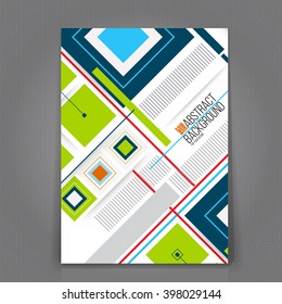 Abstract Background. Geometric Shapes and Frames for Presentation, Annual Reports, Flyers, Brochures, Leaflets, Posters, Business Cards and Document Cover Pages Design. A4 Title Sheet Template