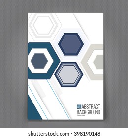 Abstract Background. Geometric Shapes and Frames for Presentation, Annual Reports, Flyers, Brochures, Leaflets, Posters, Business Cards and Document Cover Pages Design. A4 Title Sheet Template