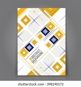 Abstract Background. Geometric Shapes and Frames for Presentation, Annual Reports, Flyers, Brochures, Leaflets, Posters, Business Cards and Document Cover Pages Design. A4 Title Sheet Template