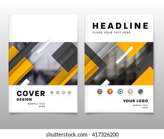 Resumo do histórico. Formas e Quadros Geométricos para Apresentação, Relatórios Anuais, Panfletos, Brochuras, Folhetos, Pôsteres, Cartões de Visita e Projeto de Folhas de Capa de Documentos. Modelo De Folha De Título A4.