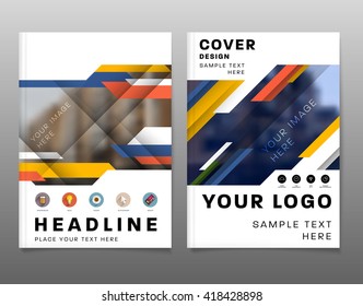 Abstract Background. Geometric Shapes and Frames for Presentation, Annual Reports, Flyers, Brochures, Leaflets, Posters, Business Cards and Document Cover Pages Design. A4 Title Sheet Template.