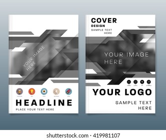 Abstract Background. Geometric Shapes and Frames for Presentation, Annual Reports, Flyers, Brochures, Leaflets, Posters, Business Cards and Document Cover Pages Design. A4 Title Sheet Template.