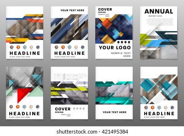 Abstract Background. Geometric Shapes and Frames for Presentation, Annual Reports, Flyers, Brochures, Leaflets, Posters, Business Cards and Document Cover Pages Design. A4 Title Sheet Template
