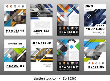 Abstract Background. Geometric Shapes and Frames for Presentation, Annual Reports, Flyers, Brochures, Leaflets, Posters, Business Cards and Document Cover Pages Design. A4 Title Sheet Template