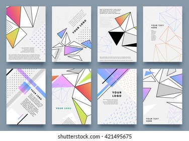 Abstract Background. Geometric Shapes and Frames for Presentation, Annual Reports, Flyers, Brochures, Leaflets, Posters, Business Cards and Document Cover Pages Design. A4 Title Sheet Template
