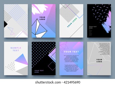 Abstract Background. Geometric Shapes and Frames for Presentation, Annual Reports, Flyers, Brochures, Leaflets, Posters, Business Cards and Document Cover Pages Design. A4 Title Sheet Template