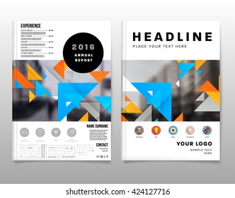 Abstract Background. Geometric Shapes and Frames for Presentation, Annual Reports, Flyers, Brochures, Leaflets, Posters, Business Cards and Document Cover Pages Design. A4 Title Sheet Template.