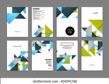 Abstract Background. Geometric Shapes and Frames for Presentation, Annual Reports, Flyers, Brochures, Leaflets, Posters, Business Cards and Document Cover Pages Design. A4 Title Sheet Template